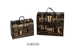 Quality SENMIN Household Handmade L37 Antique Leather Trunk wholesale