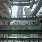 Aluminum Alloy Modern Curtain Wall , Custom Office Building Curtain Wall