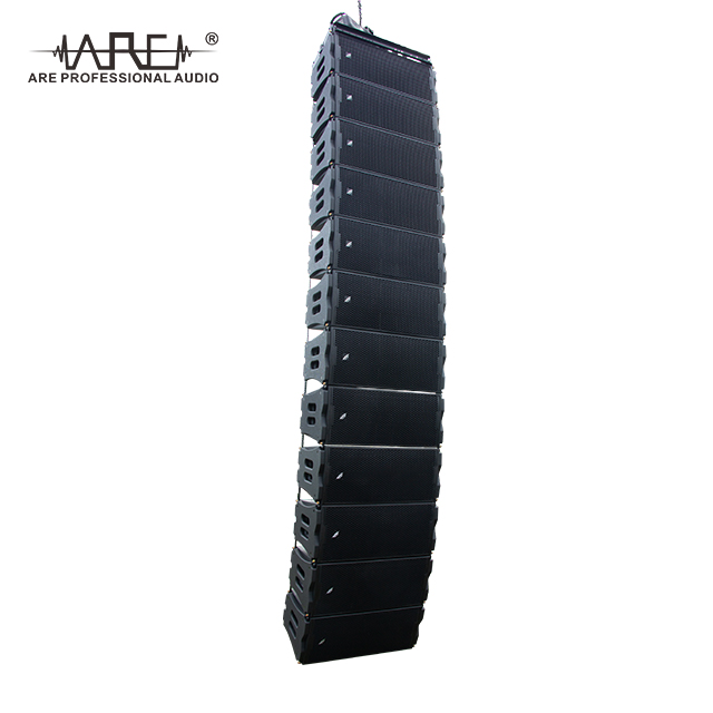 ARE AUDIO dual 8 inch outdoor line array speaker system excellent sound lightweight and portable