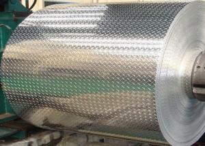 Quality Non Slip Metal Tread Plate 5052 3003 5 Bars Embossed Aluminum Sheet Coil wholesale
