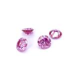 GRA Certificate Pink Color 3mm To 12mm Moissanite Diamond VVS1 Round Brilliant