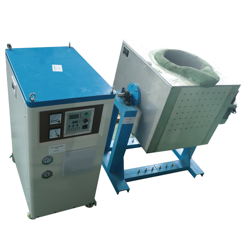 60KGS Medium Frequency Induction Heating Equipment Melting Metal Machine Steel
