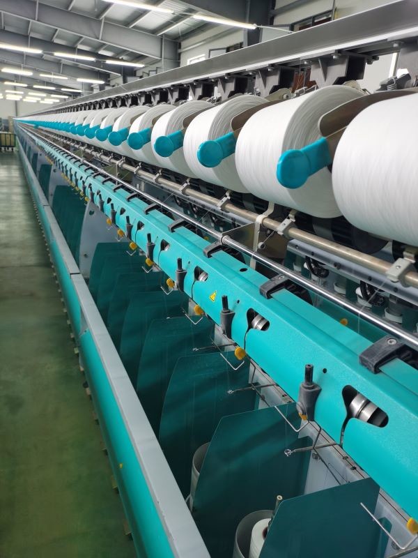 Knotless Core Spun Thread , 100 Polyester Yarn Raw White Ring and TFO