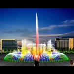 Dry Floor Water Fountain Musical Signal Control Outdoor
