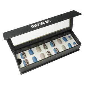 Quality 157gsm Coated Paper 1200gsm Cardboard False Nails Packaging Box Custom Order Accepted wholesale