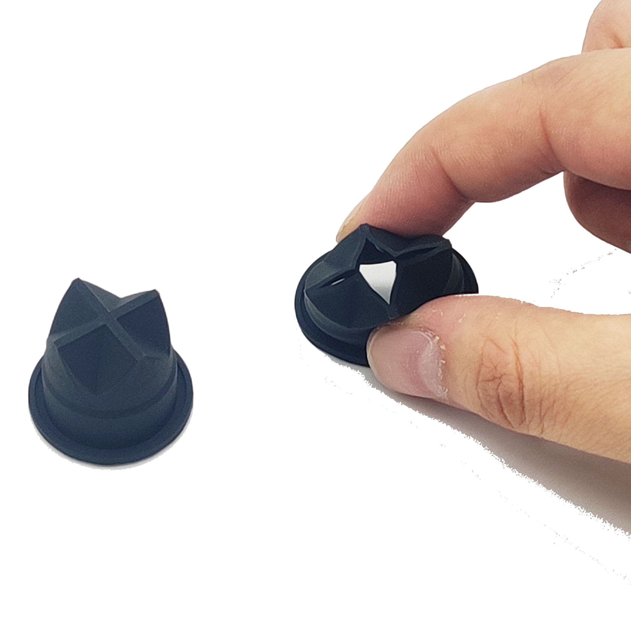 Medical Black Silicone Rubber Duckbill Valve One Way Cross Valve