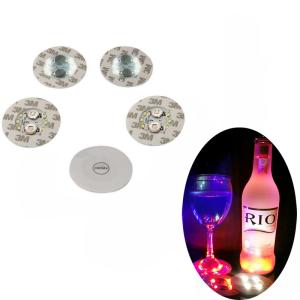 Quality Bar Products Round LED Cup Stickers Dia 6cm PP Logo Customized wholesale