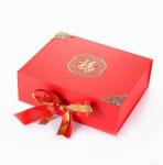 Custom Logo Printing Paper Magnetic Closure Gift Box With Ribbon Luxury Style
