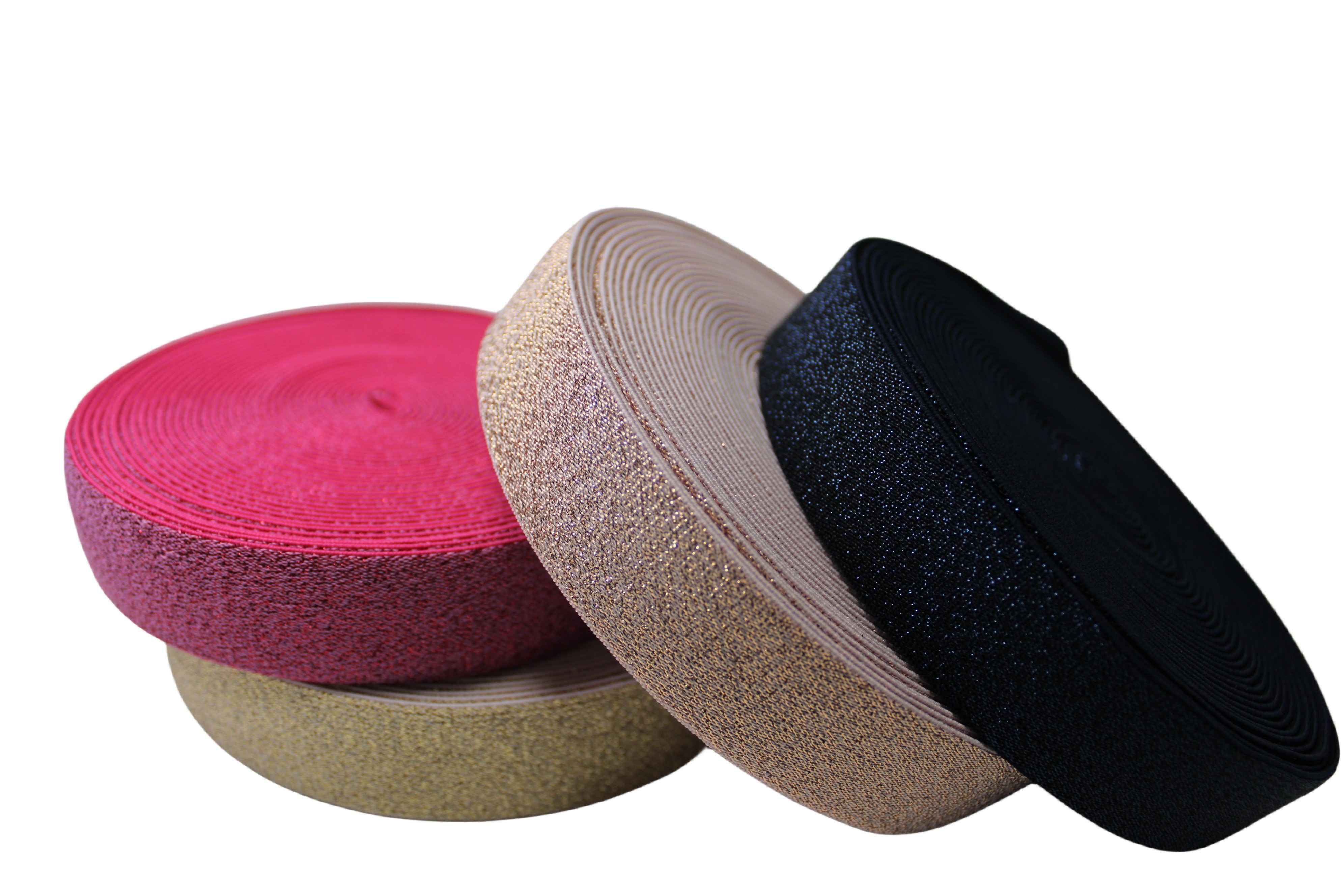 Wholesale Custom Color Woven Waistband Glitter Elastic Band for Dress