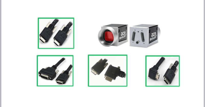 5 Meters Camera Link Cable 26 Pin SDR Right Angled SDR To SDR Cable Assemblies