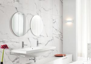 Quality Non Slip Carrara Marble Porcelain Tile Absorption Rate Less Than 0.05% wholesale