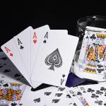 PVC Matte Personalized Plastic Playing Cards Texas Poker Casino Game Card