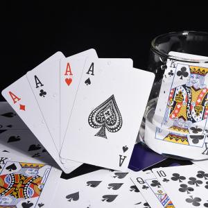 Quality PVC Matte Personalized Plastic Playing Cards Texas Poker Casino Game Card wholesale