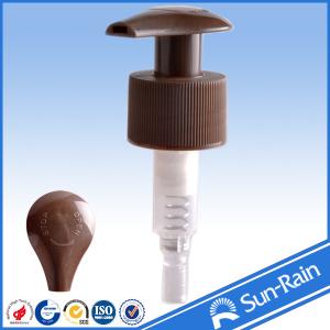 Quality OEM Brown plastic Lotion Dispenser Pump for hand wash 24 / 410 24 / 415 wholesale