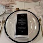 14 Inch 16 Inch Glass Clear Charger Plates With Black Rim For Wedding Events