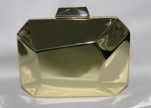 Quality Europe Style Metallic Clutch Bag Handmade Dinner Package Bronze Color wholesale
