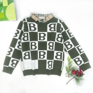 Quality Children's autumn boys' jacquard knitted sweater Polo shirt baby spring and autumn sweater new foreign style top wholesale