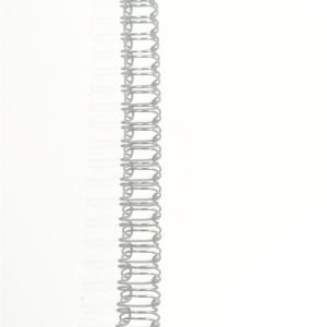 China 5/16 Inch Silver Aluminium Twin Loop Binding Wire Filaments Spiral With Nylon Coating on sale