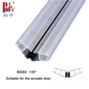 Quality 10mm 135° Shower Door Magnetic Seal Strip collision resistance wholesale
