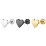 Fashion Gold Silver Black Fancy Stainless Steel Stud Earrings