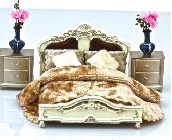 Cheap European style bed-scale model bed,model furnitures,architectural model materials stuffs for sale