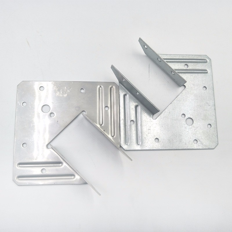 White Zinc Plating Stamped Joist Wooden Building Connector Furniture Triple Connectors