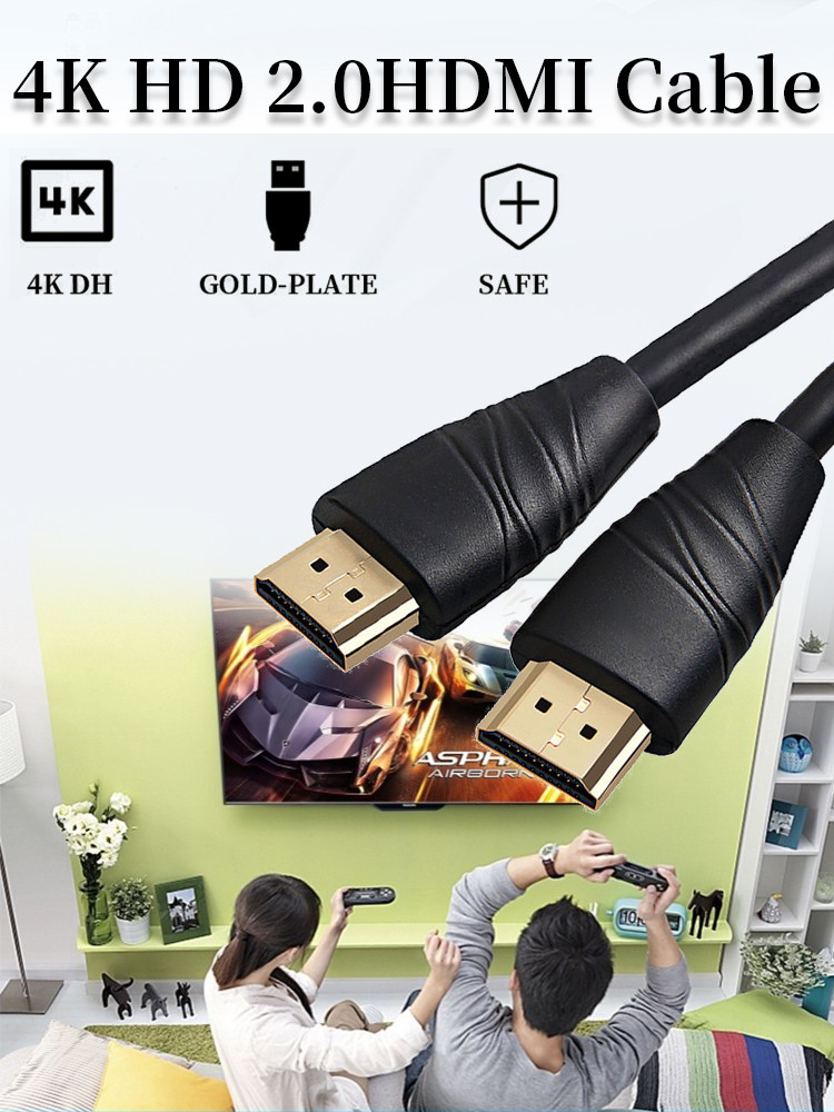 Focuses 4K 18Gbps HDMI Cable Gold Plated HDMI Cable For Fast Data Synchronization