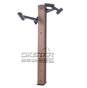 Quality wood outdoor fitness chest press machine chest exercise equipment for old people wholesale
