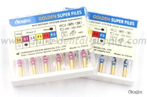 Quality 25mm Golden Heat Activation Dental Files For Enododontic Engine wholesale