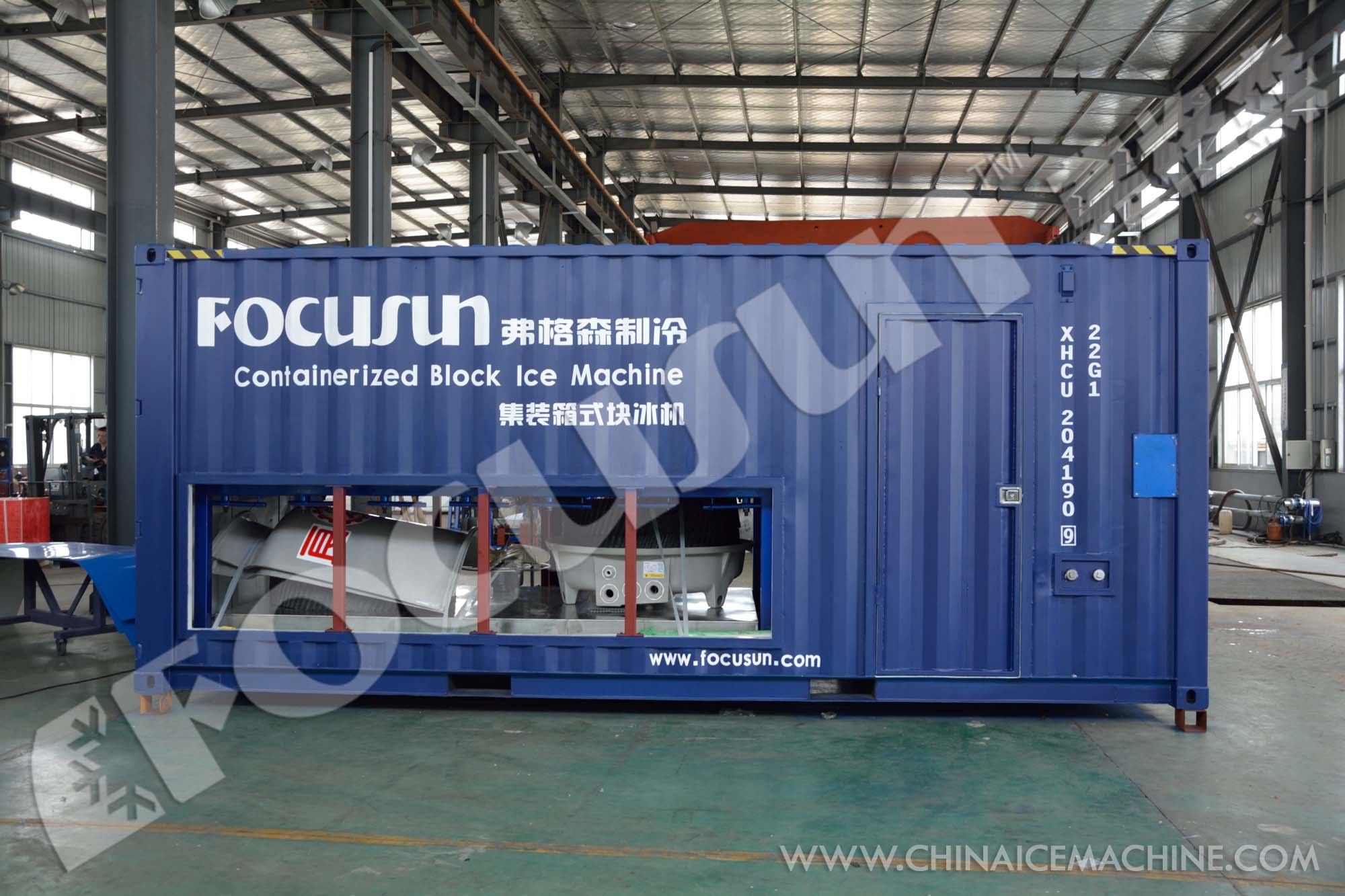 Containerised Ice Block Making Machine 10 Tonnes Per Day Output Durable and Heavy-Duty