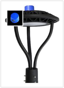 Quality Photocell Sensor LED Post Top Light Fixture 100W Garden / Landscape Lighting Usage wholesale