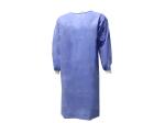 Unisex SMS+PE 53GSM Disposable Ultrasonic Seaming Gown With Ties