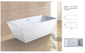 Quality Modern Bathtub,Acrylic bathtub white color,Bathtub, seamless Bathtub. HK-7042 Size:170X80X62CM wholesale