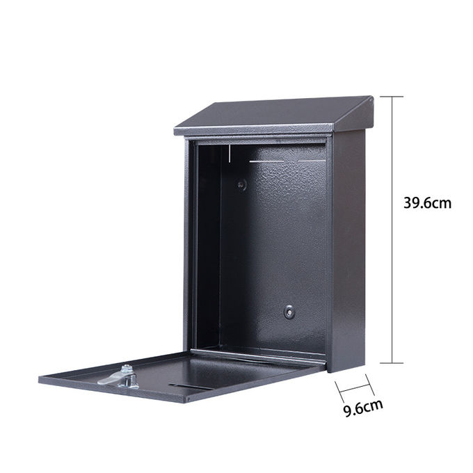 Waterproof Garden Letterbox Wall Mounted Residential Steel Mailbox