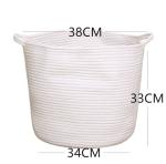 Decorative Custom Woven Cotton Rope Laundry Toys Candy Storage Fabric Container