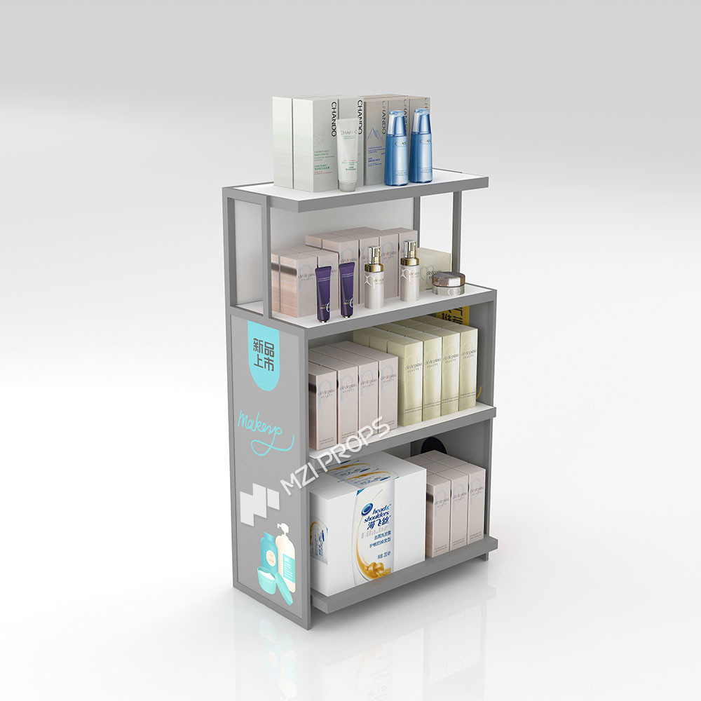 YXiS-X1 40mm Soft Film Light Box Skincare Display Cabinet With Adjustable Shelves