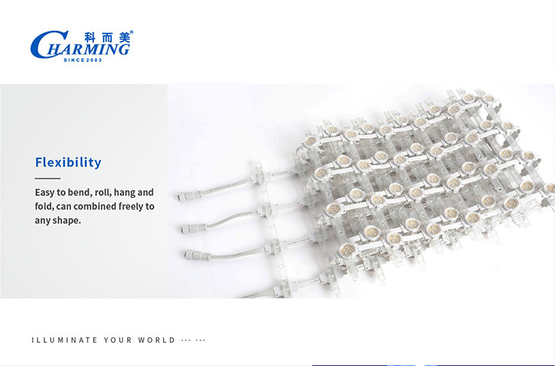SMD3535 P85 Stage LED Mesh Screen Curtain Transparent Practical