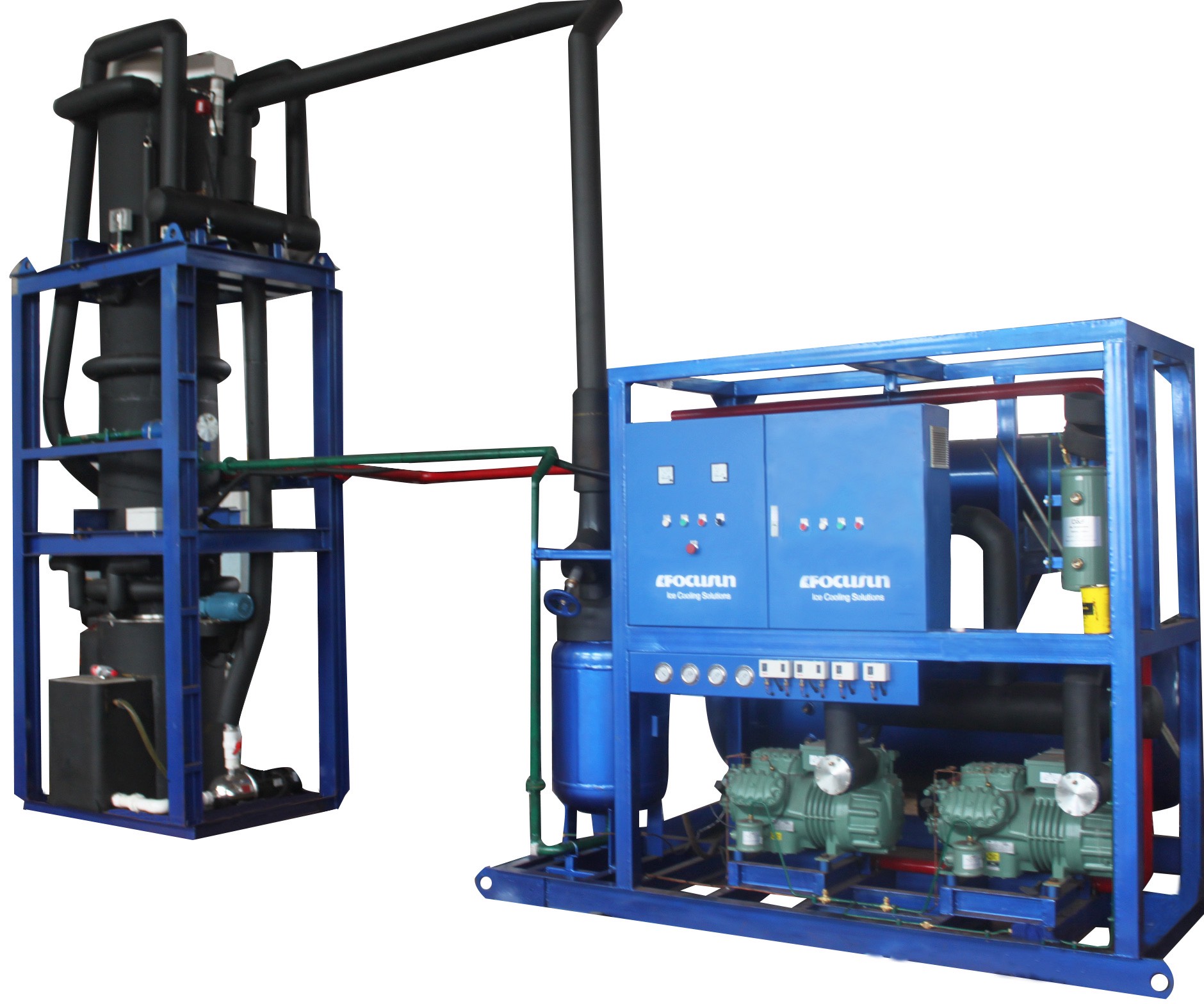 28mm Industrial Ice Maker with 20 Ton Daily Output and Ice Production from Focusun