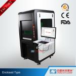 100W Fully Enclosed Fiber Laser Marking Machine for Printing Logos on Stainless
