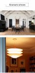 Nordic Wabi Sabi Wind Led Ceiling Chandelier Living Dining Room Bar Home Decor
