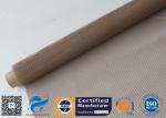 Brown 4x4mm PTFE Coated Fiberglass Fabric For Conveyor Belt