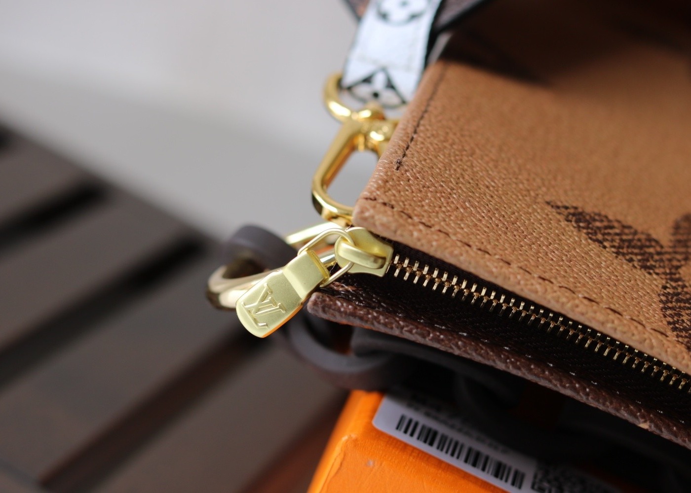 M47547 Wash Bag Monogram Carvas And Genunie Leather Luxury Chain Bag Make Up Cross-Body Bag