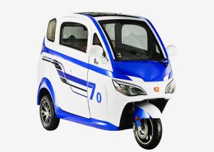 Quality Adjustable Seat Enclosed Electric Tricycle 1200 Watt 3 Wheels Disc Brake wholesale