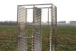 Ss201 304 1.5mm Tray Rack Trolley With Casters