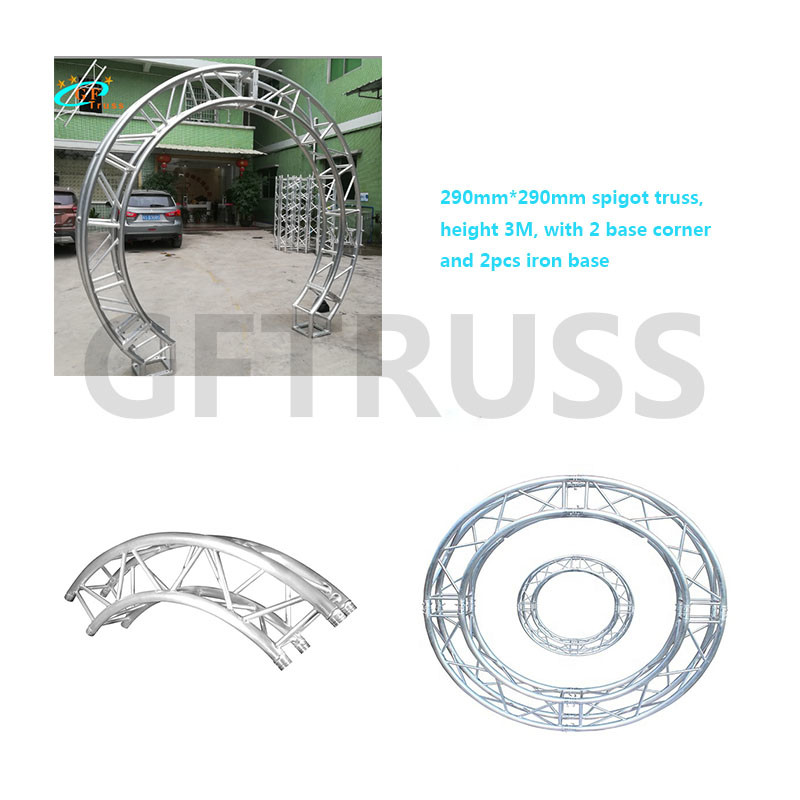 Custom 1.5m Arch Love Background Round Wedding Truss