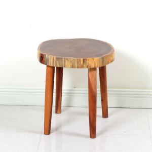 Quality Knock Down Package 46cm Height Walnut Solid Wood Stool wholesale
