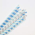 SGS Assorted Colors Party Compostable Christmas Paper Straws