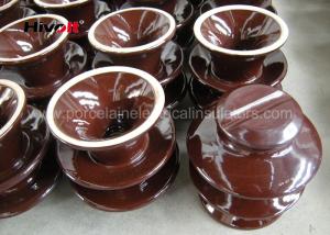 Quality Professional High Voltage Ceramic Insulators Brown / Grey Color Porcelain C-120 wholesale