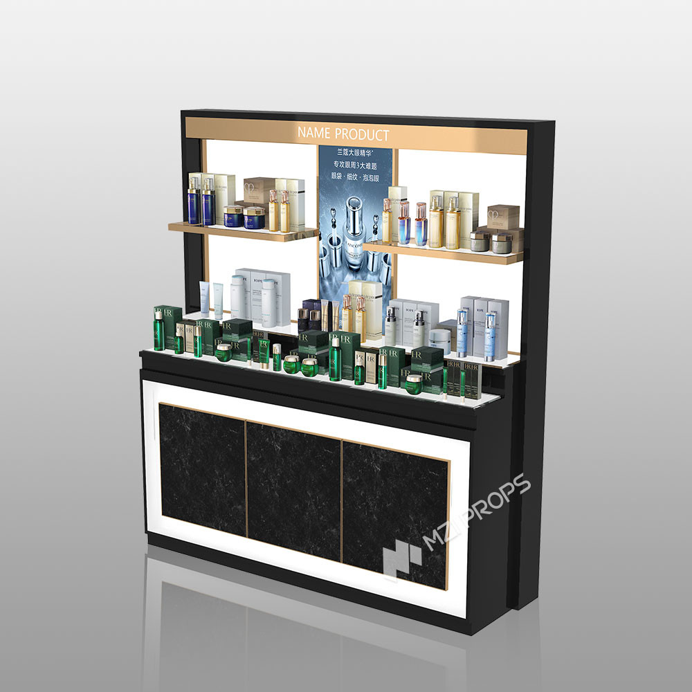 TJiS-B1-1 Multi-Directional Lighting System Skincare Display Cabinet for Airports