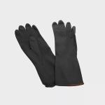 Nitrile assembly clamping safety gloves, smooth black nitrile coating industry
